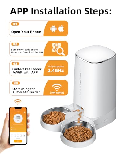 ROJECO Automatic Cat Feeder